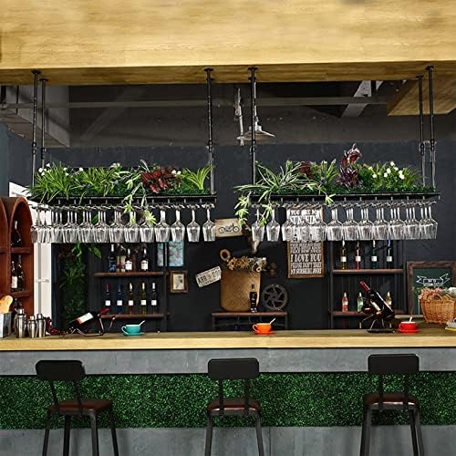 LUCEAE Ceiling Wine Rack with Adjustable Height 1