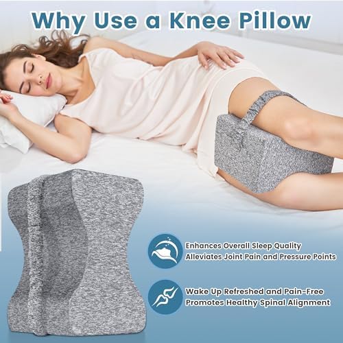 UJPFEO Knee Pillow for Side Sleepers and Pain Relief