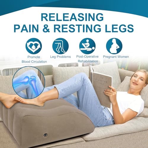 ZYODUOB Inflatable Leg Elevation Pillow for Sleep and Recovery