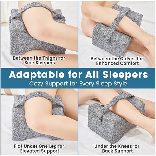 UJPFEO Knee Pillow for Side Sleepers and Pain Relief