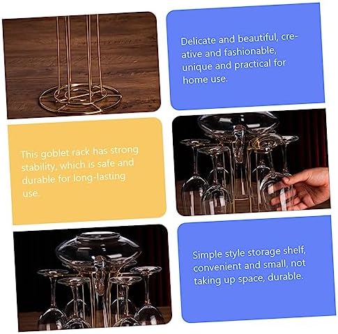 Alipis Iron Wine Glass Rack for Kitchen Storage
