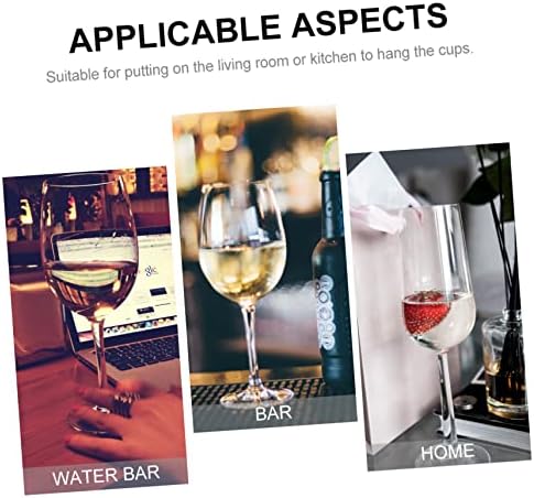 MAGICLULU Wine Glass Holder Rack Space-Saving Inverted Design