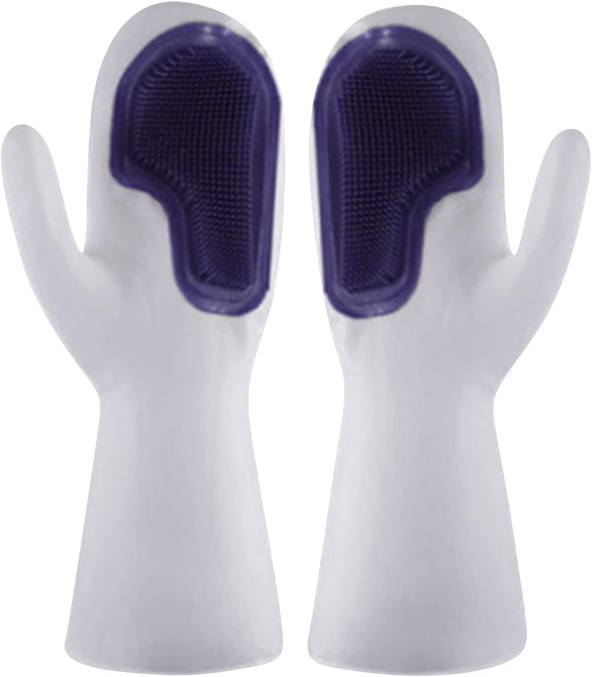 Durable Reusable Cleaning Gloves with Brush for Kitchen and Household Use