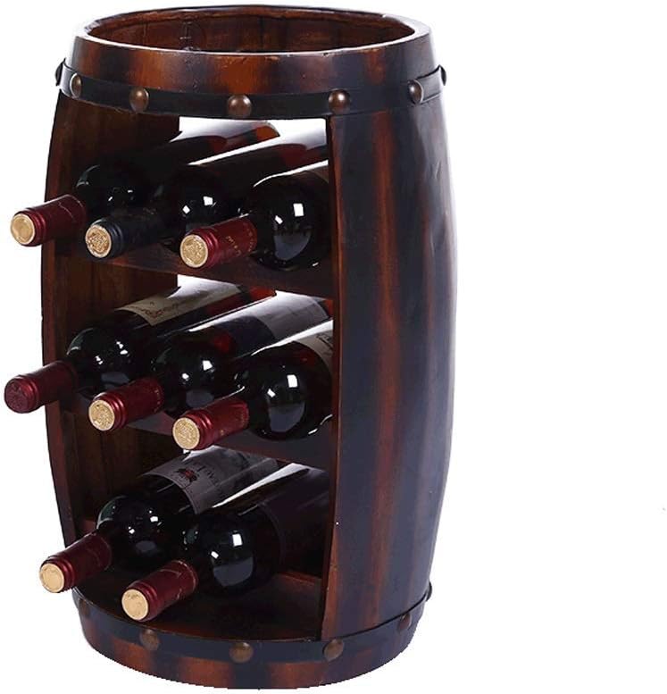 Oak Wine Barrel Storage Rack for Wine Whiskey and More