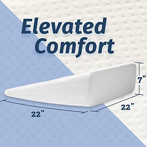 Abco Tech 7in Memory Foam Bed Pillow Wedge