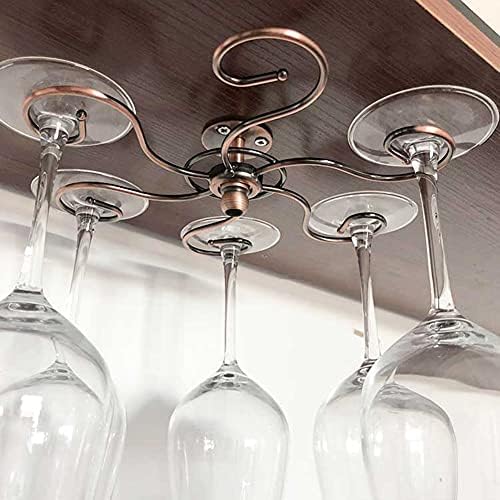 NWB Under Cabinet Wine Glass Rack with 360 Rotation