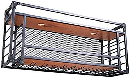 Vintage Rustic Wall-Mounted Wine Rack 1