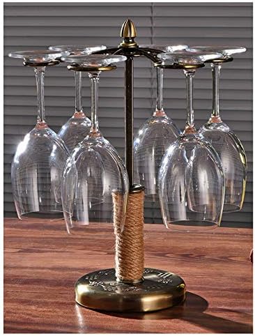 BOCbco Tabletop Wine Racks for 6 Glasses - Industrial Style