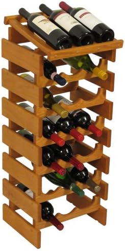 FixtureDisplays 21 Bottle Dakota Wine Rack with Display Top