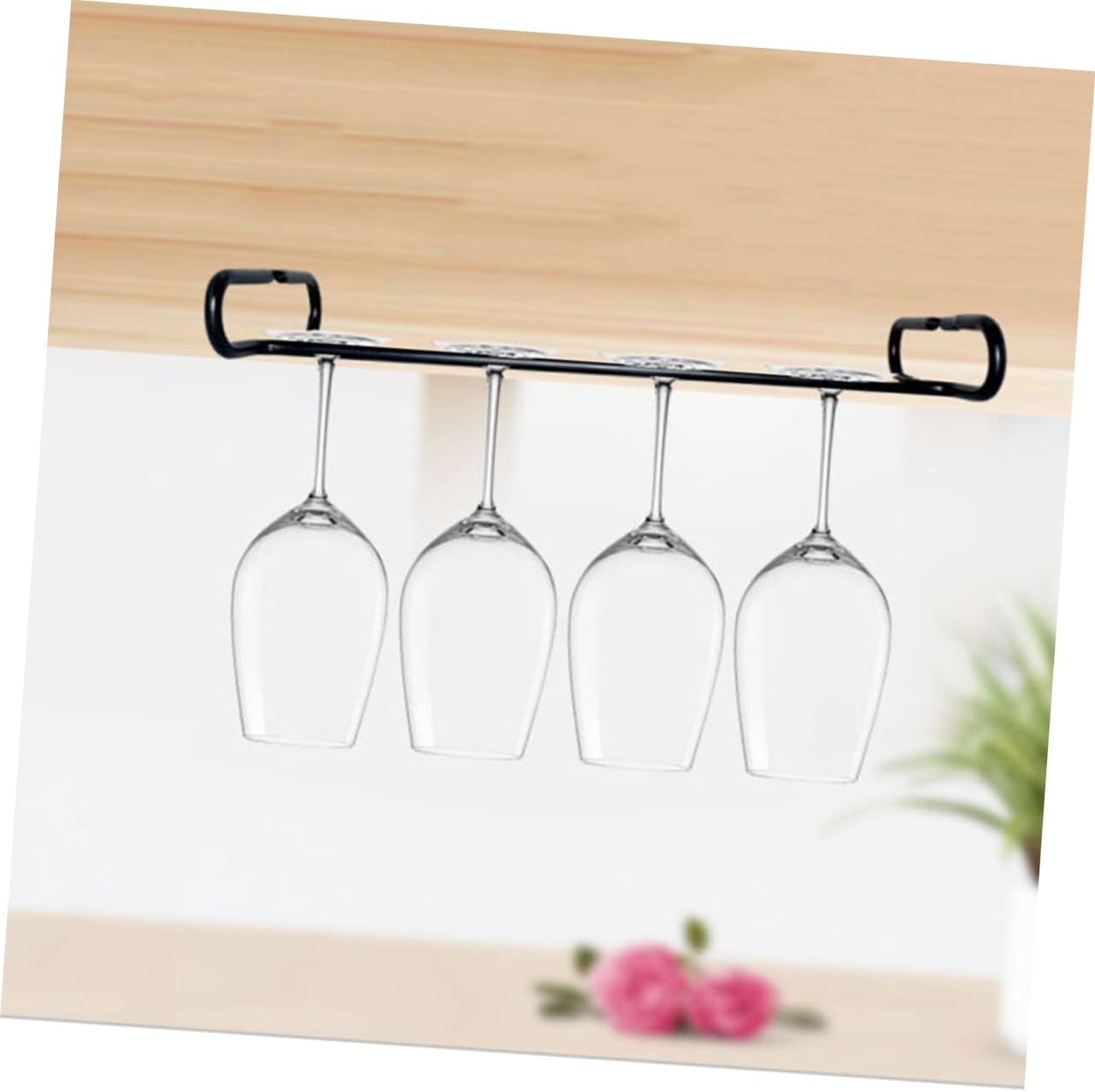 STOBAZA Inverted Iron Wine Glass Holder
