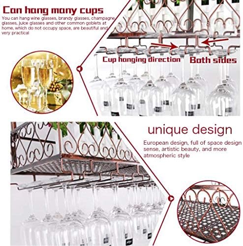 Wall Mounted Wine Rack Iron Double Layer Adjustable