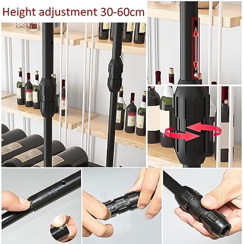 LIGUOYI Adjustable Wine Glass Rack for Kitchen and Bar