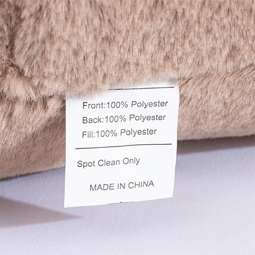 A Nice Night Faux Fur Reading Pillow with Arms
