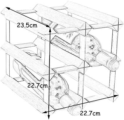 BOCbco Geometry Tabletop Wine Racks 4-Bottle Storage