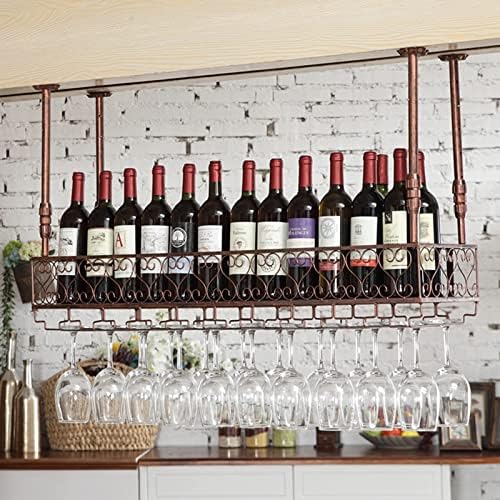 Adjustable Wall-Mounted Wine Rack with Floating Shelf 1