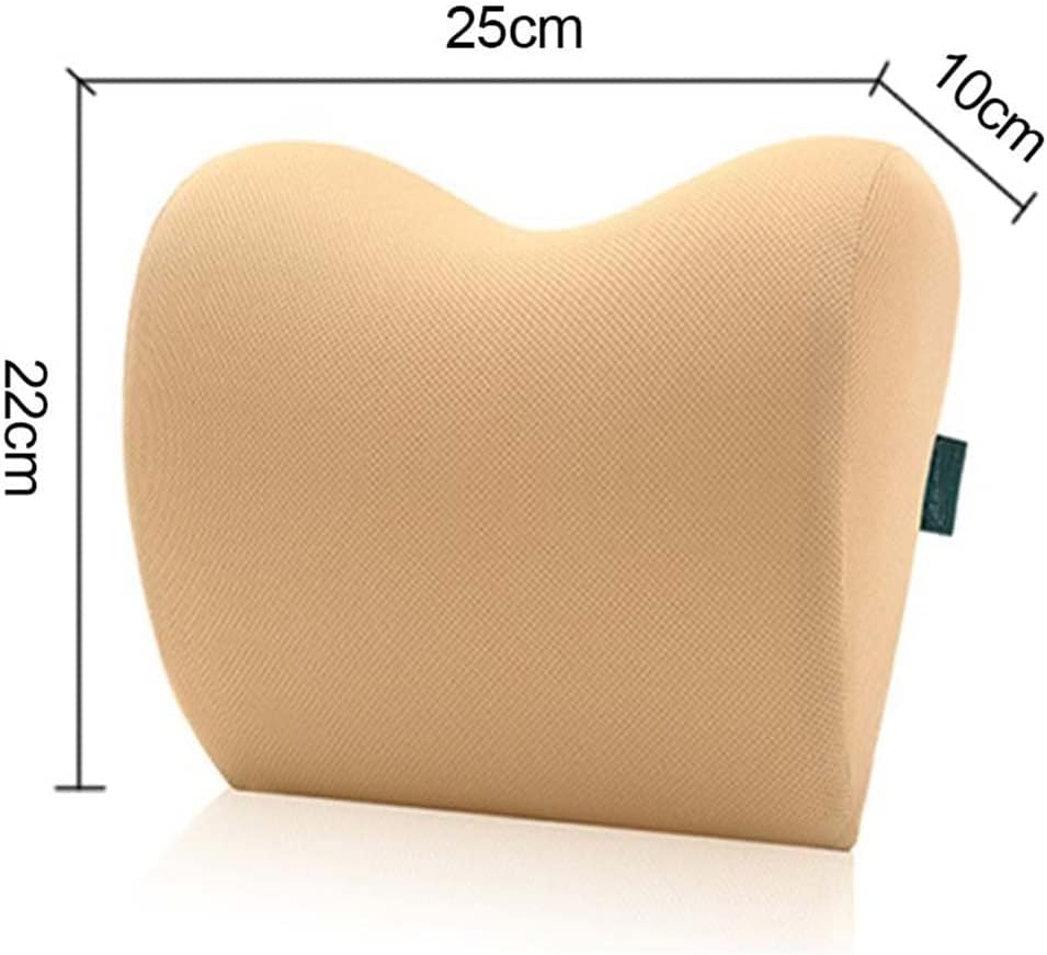 PGNEX Car Headrest Neck Pillow - Memory Foam Cushion Beige