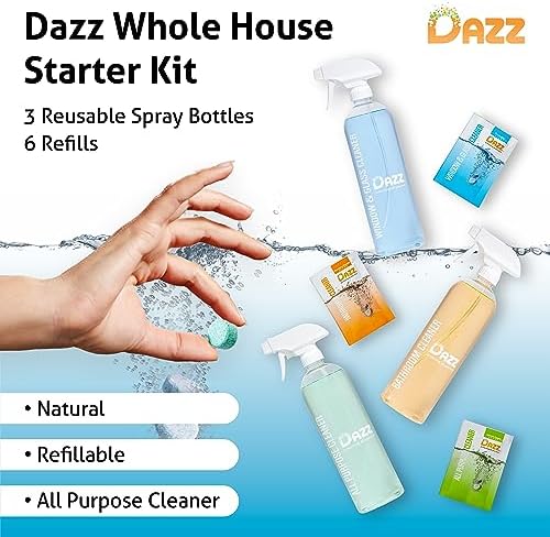 Dazz Whole House Starter Kit - 3 Bottles 6 Refills