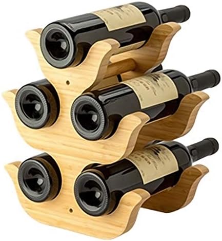 BOCbco Tabletop Wine Rack Holder for 5 Bottles