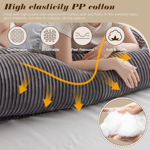 Activance Large Triangular Headboard Pillow with Removable Cover