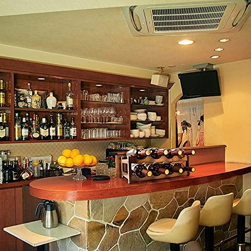 PAMISO 2 Tiers Wine Rack for 8 Bottles