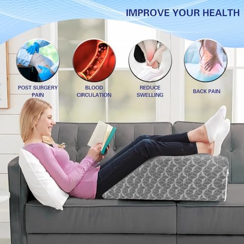 SUBCULTUREPICK Leg Elevation Pillow for Post Surgery Comfort