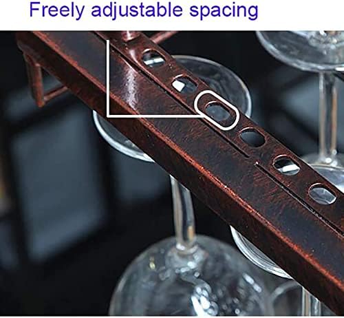 Adjustable Height Wall-Mounted Wine Rack