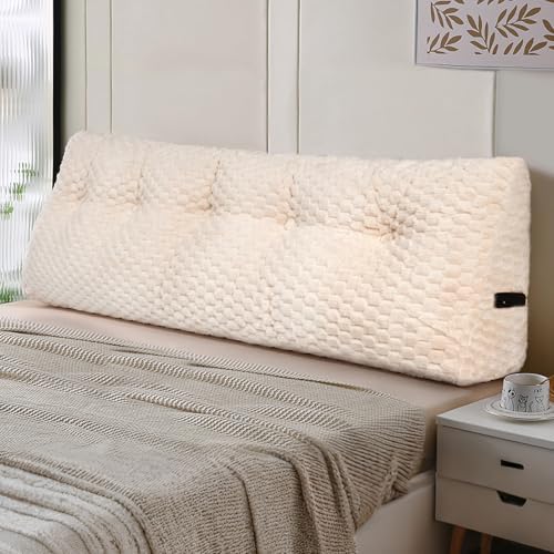 Hobychild Large Headboard Wedge Pillow with Removable Cover