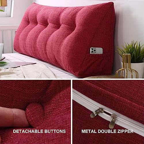 ZZYK Large Triangular Headboard Pillow with Removable Cover 1
