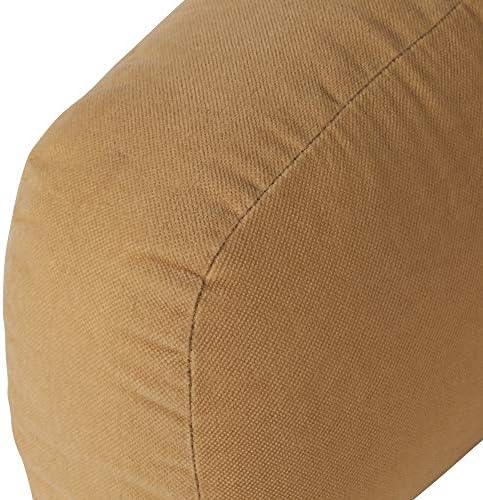 Greendale Home Fashions Hyatt Microfiber Bed Reading Pillow with Arms Beige
