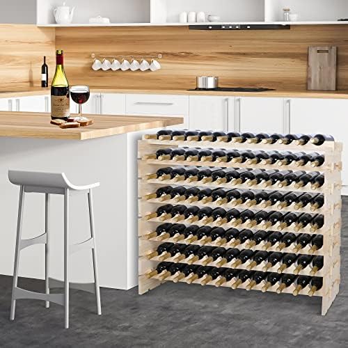 HomGarden 8 Tier Free Standing Wine Rack