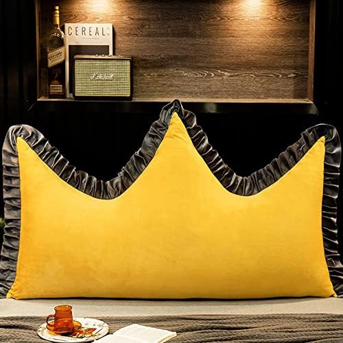 ZZYK Upholstered Headboard Pearl Cotton Wedge Cushion for Sofa Bed