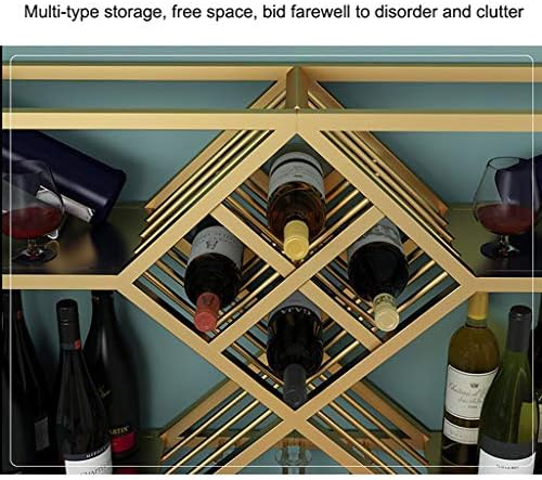 ZJDYDY Wall-Mounted Wine Cabinet Gold 1002560CM