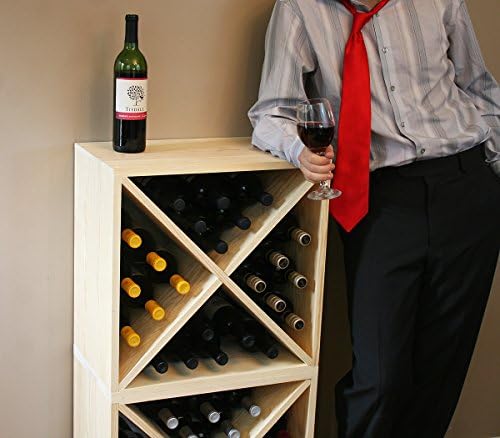 Creekside 24 Bottle Wine Cubes Set of 2 12 Deep Pine 1