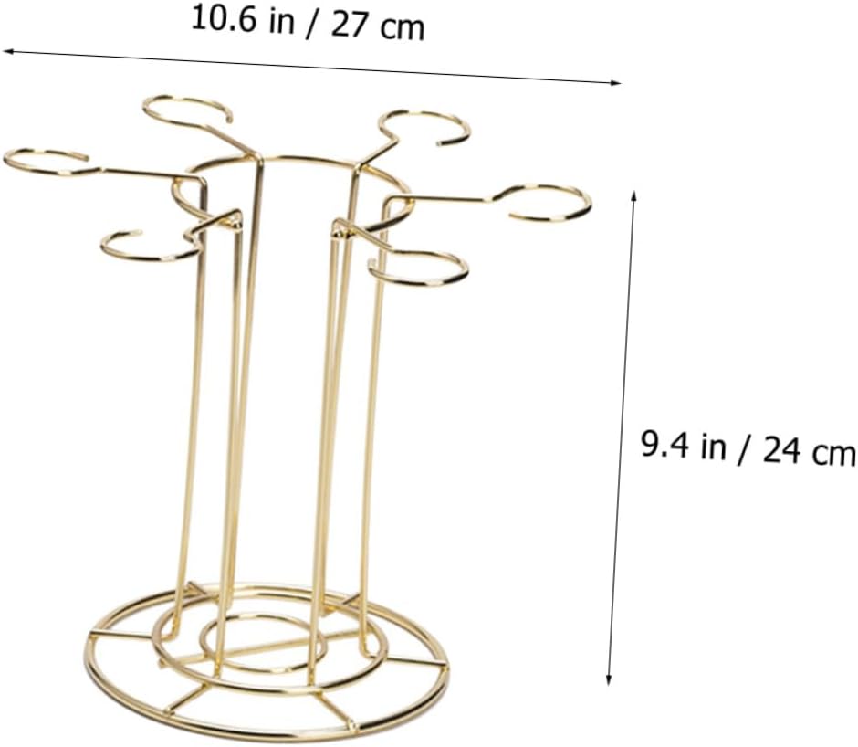 Cabilock Iron Wine Glass Holder Rack for Kitchen Bar