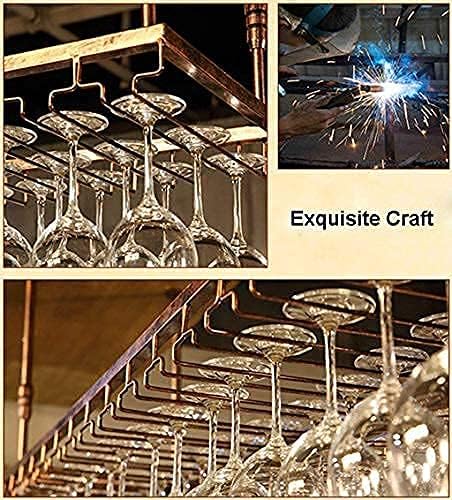 Vintage Rustic Wine Rack Ceiling Mount