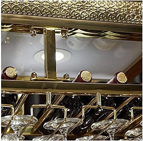 Stainless Steel Wall-Mounted Wine Rack with Glass Holder 1