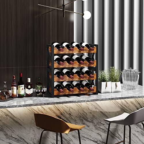 Homeiju 2-in-1 Wine Rack Stackable and Detachable