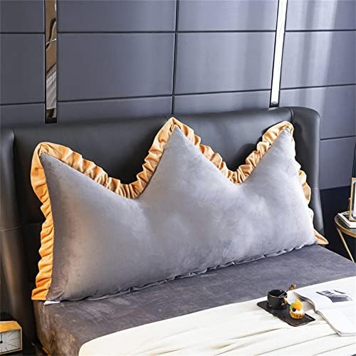 ZZYK Fleece Headboard Pillow Large Reading Support Cushion