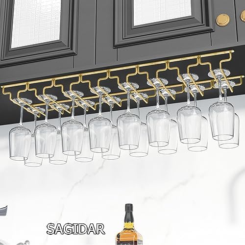 SAGIDAR Wine Glass Rack in 3 Sizes for Kitchen Use
