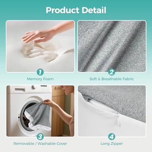 Large Knee Pillow for Side Sleepers Hip Back Pain Relief