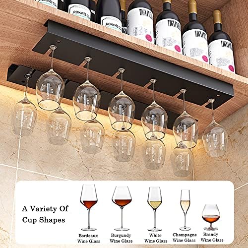 Sturdy Wall Mounted Wine Glass Rack with Easy Installation 1