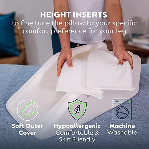 Adjustable Leg Elevation Pillow for Pain Relief and Healing
