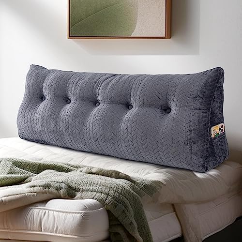 TerriTrophy Large Triangular Wedge Headboard Pillow