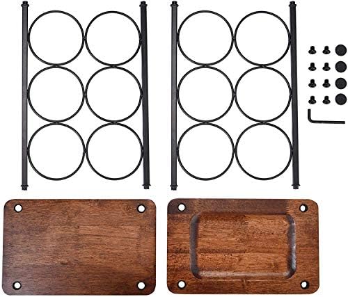BOCbco 3 Tier Freestanding Wine Rack 6 Bottle Holder