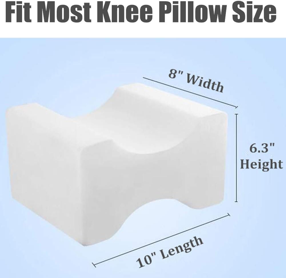 Eucoz Knee Pillowcase 2 Pack for Contour Foam Pillows