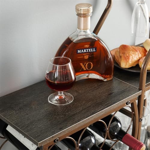 Volkmi 5-Tier Freestanding Wine Rack with Glass Holder and Storage