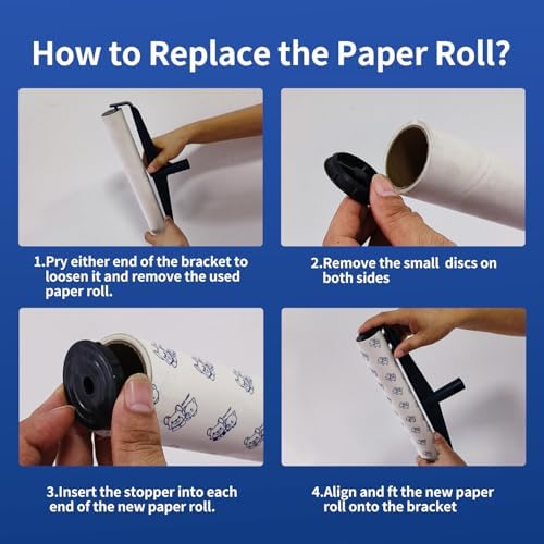 Hohoky 138in Extra Sticky Lint Roller 6 Rolls Total 360 Sheets