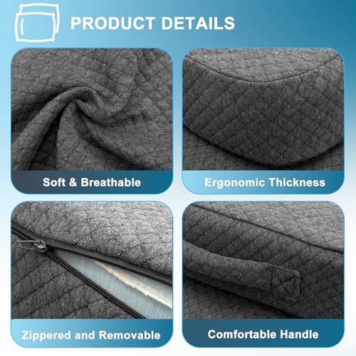 FOUXTEL Memory Foam Knee Pillow for Side Sleepers