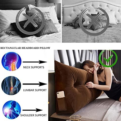 ZZYK Triangular Reading Pillow Fleece Cushion