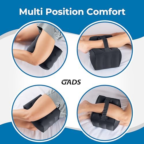 Gads Inflatable Knee Pillow for Side Sleepers - Travel Pain Relief